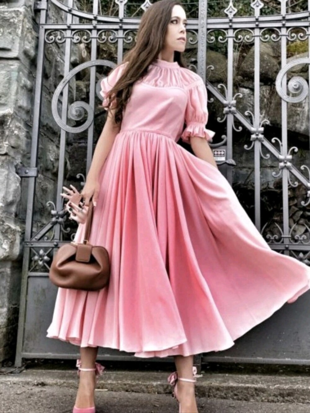 Emilia Wickstead Pink Flowy Stunning Dress Size 12